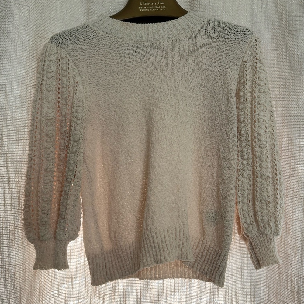 Heartloom Cream Knit Sweater